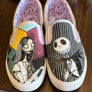 Women's Slip-On Sneakers with Character Design